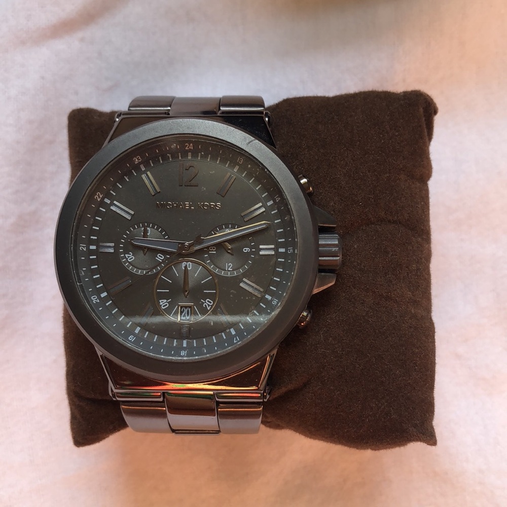 EUC Michael Kors Chronograph Gunmetal Men's Watch